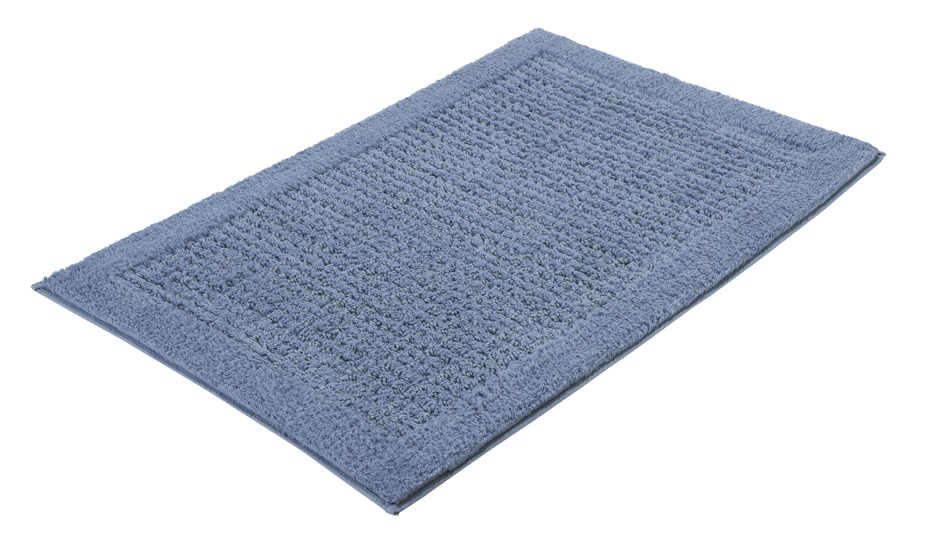 Kleine Wolke Badteppich NET ca. 60x90cm in Farbe Stahlblau