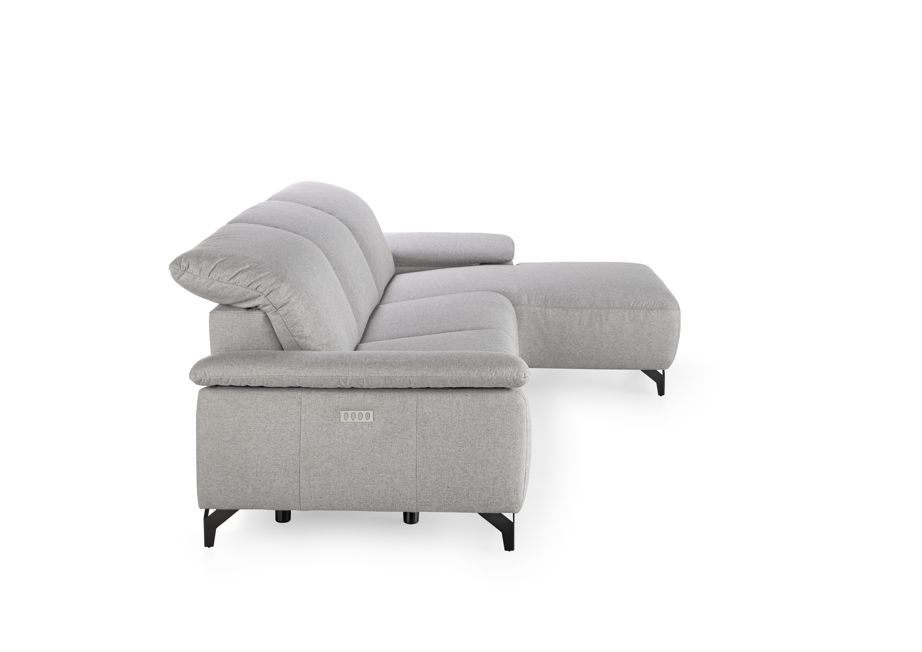 Musterring Polsterecke MR 370 ca. 280x180cm in Stoff Melrose platin
