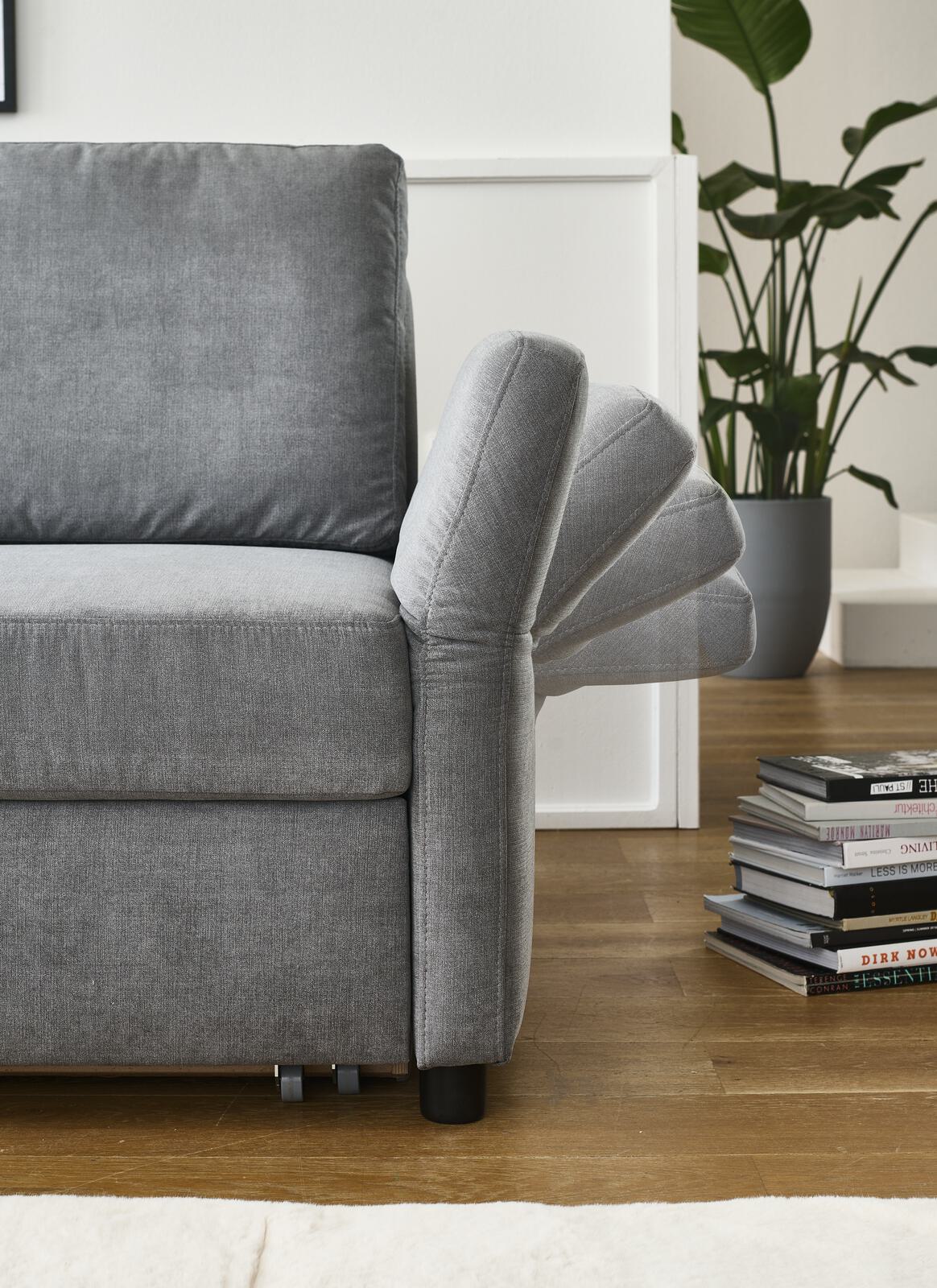 Schlafsofa WESTPOINT ca. B196 H90 T95 cm in Stoff Lothar grau 39, Moebel, Stuhl, Pflanze, Sessel, Couch