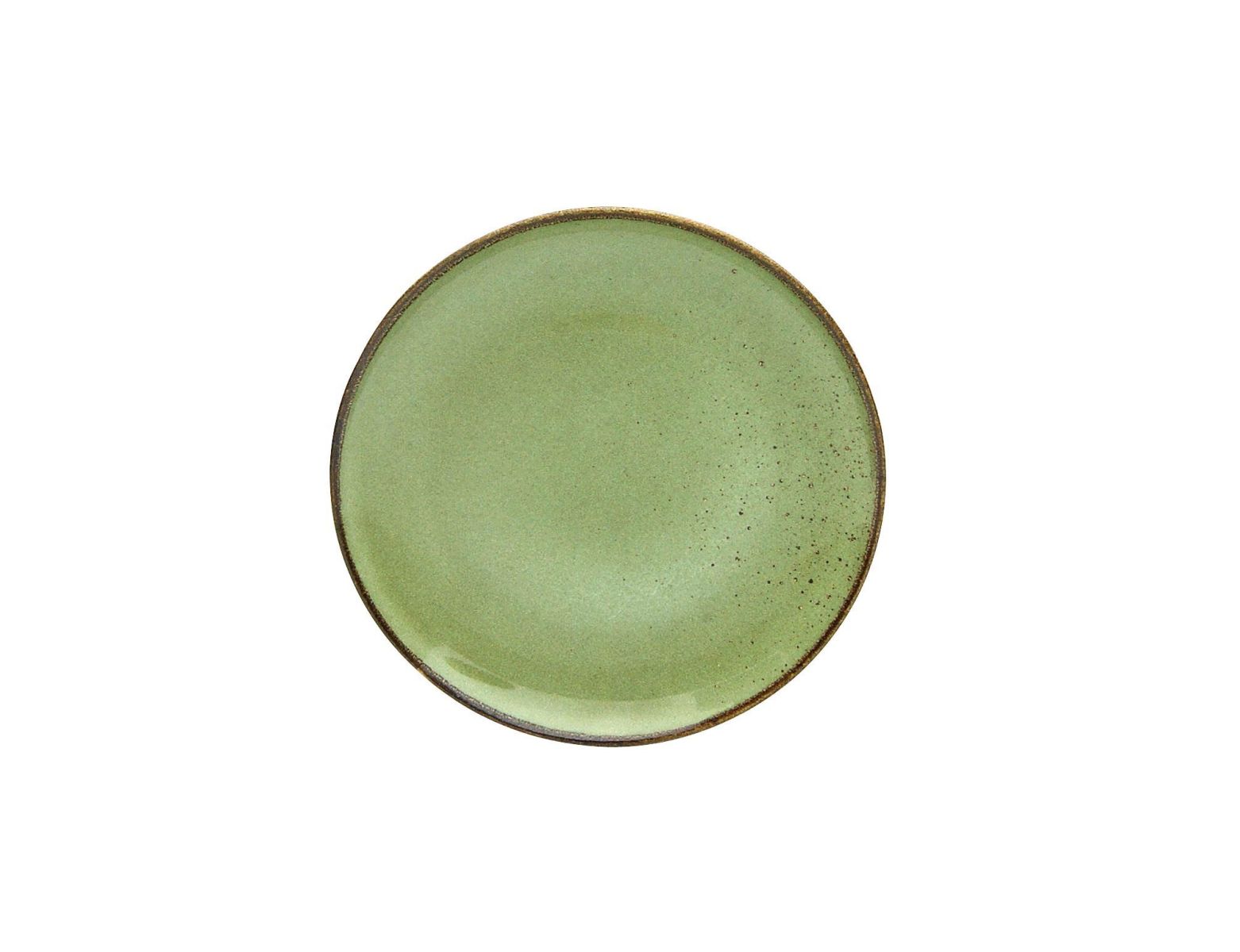 CreaTable Dessertteller Nature Collection in Farbe Green glänzend