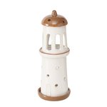 Boltze Teelichthalter Skyo H:20 cm SKYO in Steingut creme