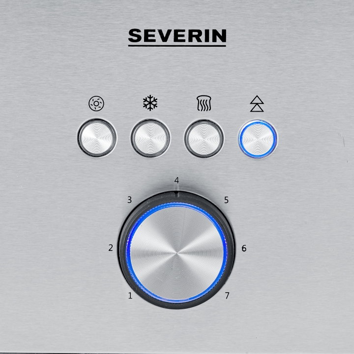 Severin Toaster AT 2620 in Edelstahl gebürstet, schwarz