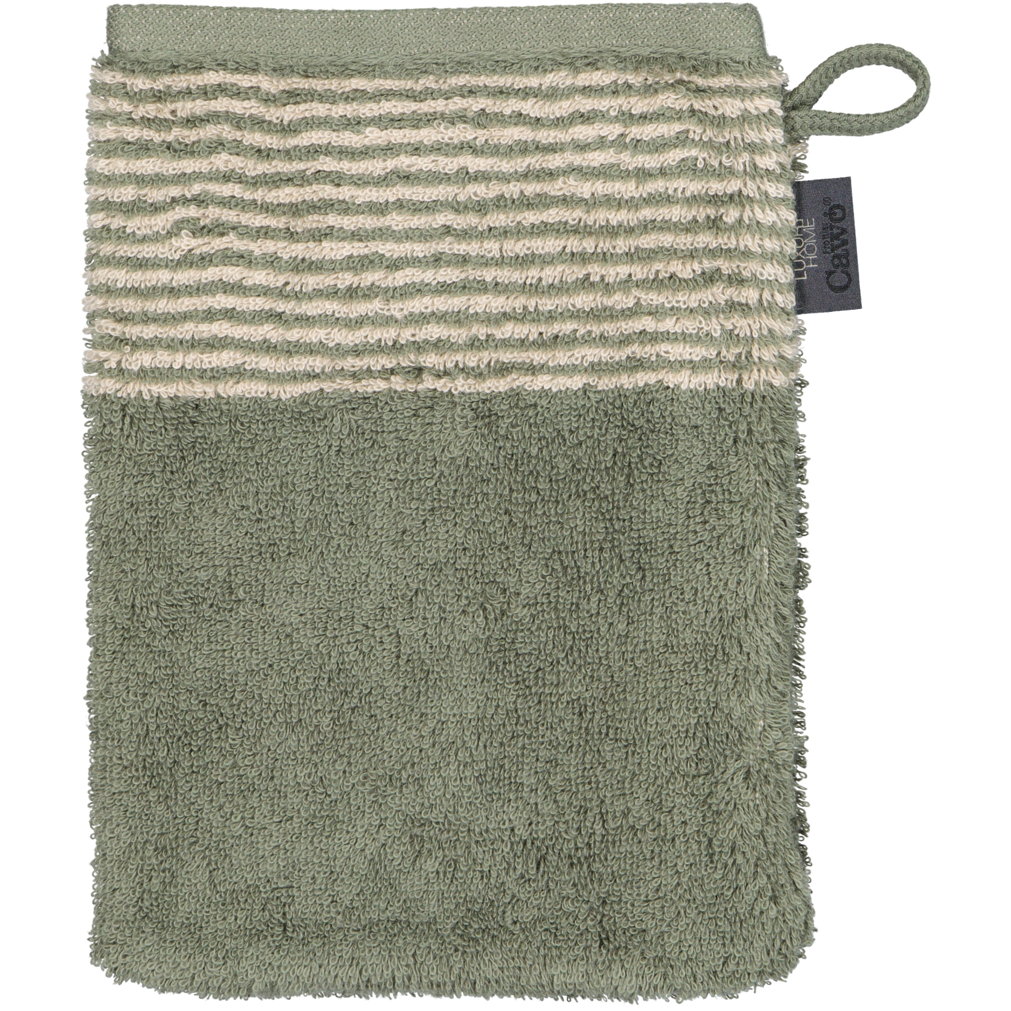 Cawö Waschhandschuh 16x22cm TWO TONE 16x22 in Farbe 34 field