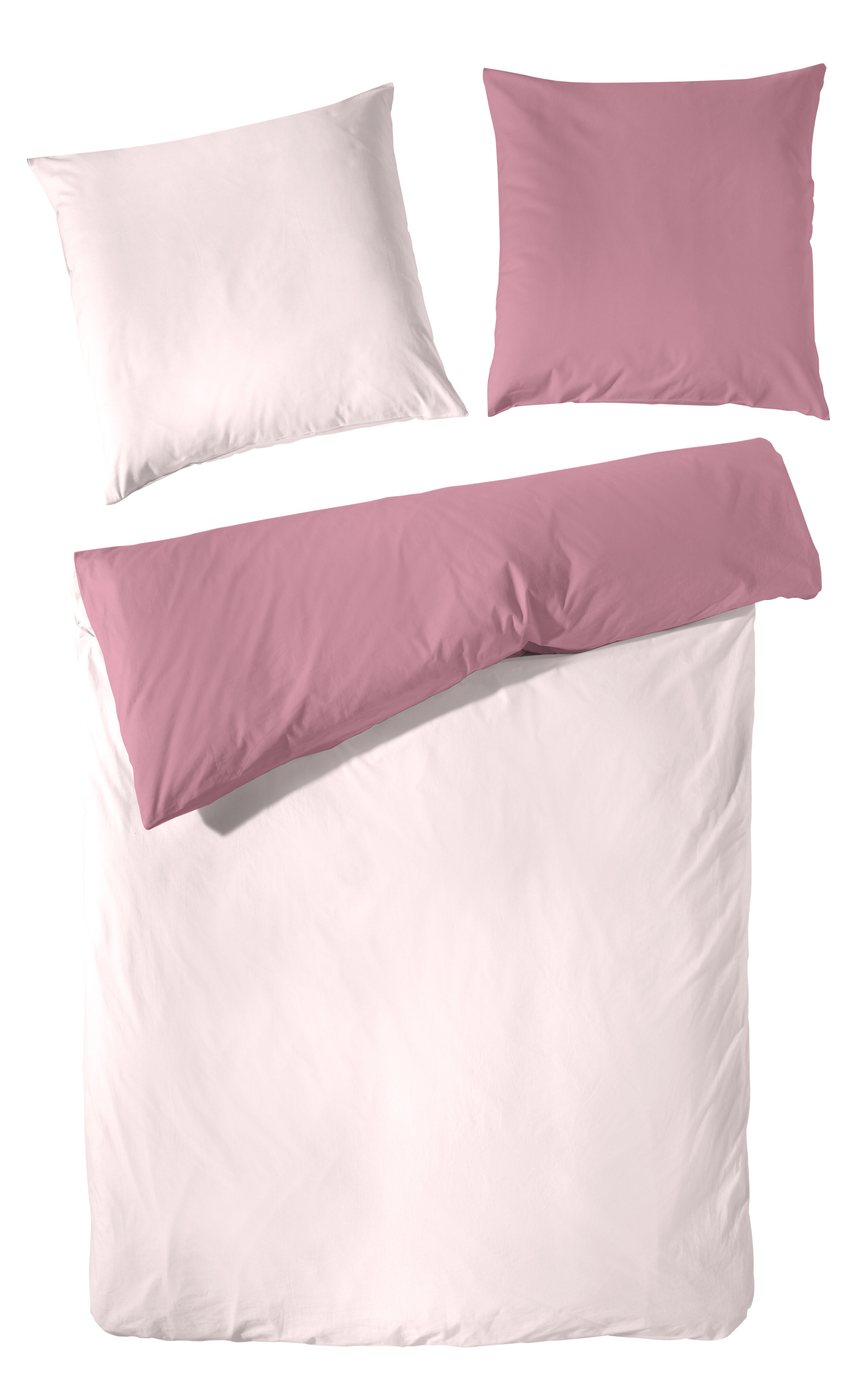 Interliving 9101 Bettwäsche-Set, ca. 155x220cm in Mako-Satin, Rosenholz