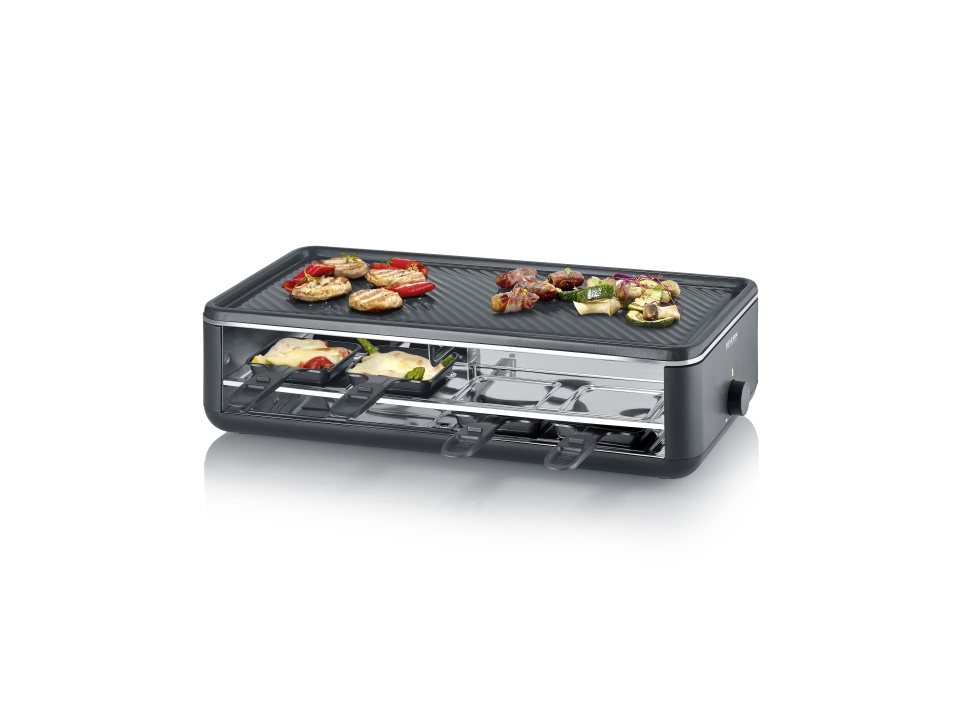 Severin Raclette-Grill RG 2365 in Metall schwarz