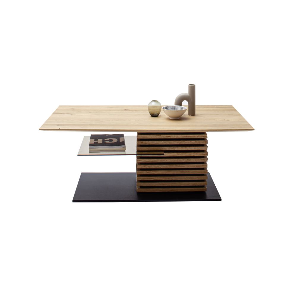 SCHÖNER WOHNEN-Kollektion Couchtisch YONNA ca. 120x45x70cm in Kerneiche natur gebürstet