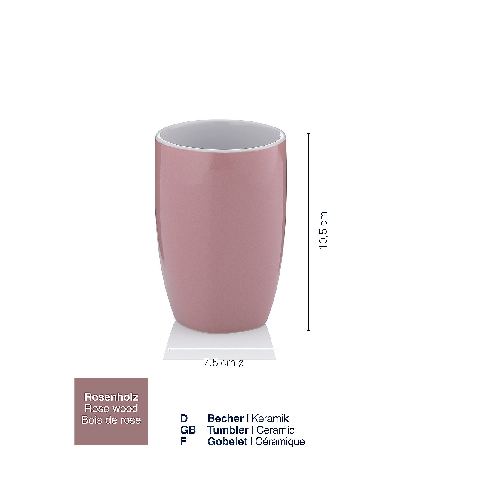 Kela Becher Lindano rosenholz LANDORA in , Kunst, Porzellan, Töpferei, Tasse