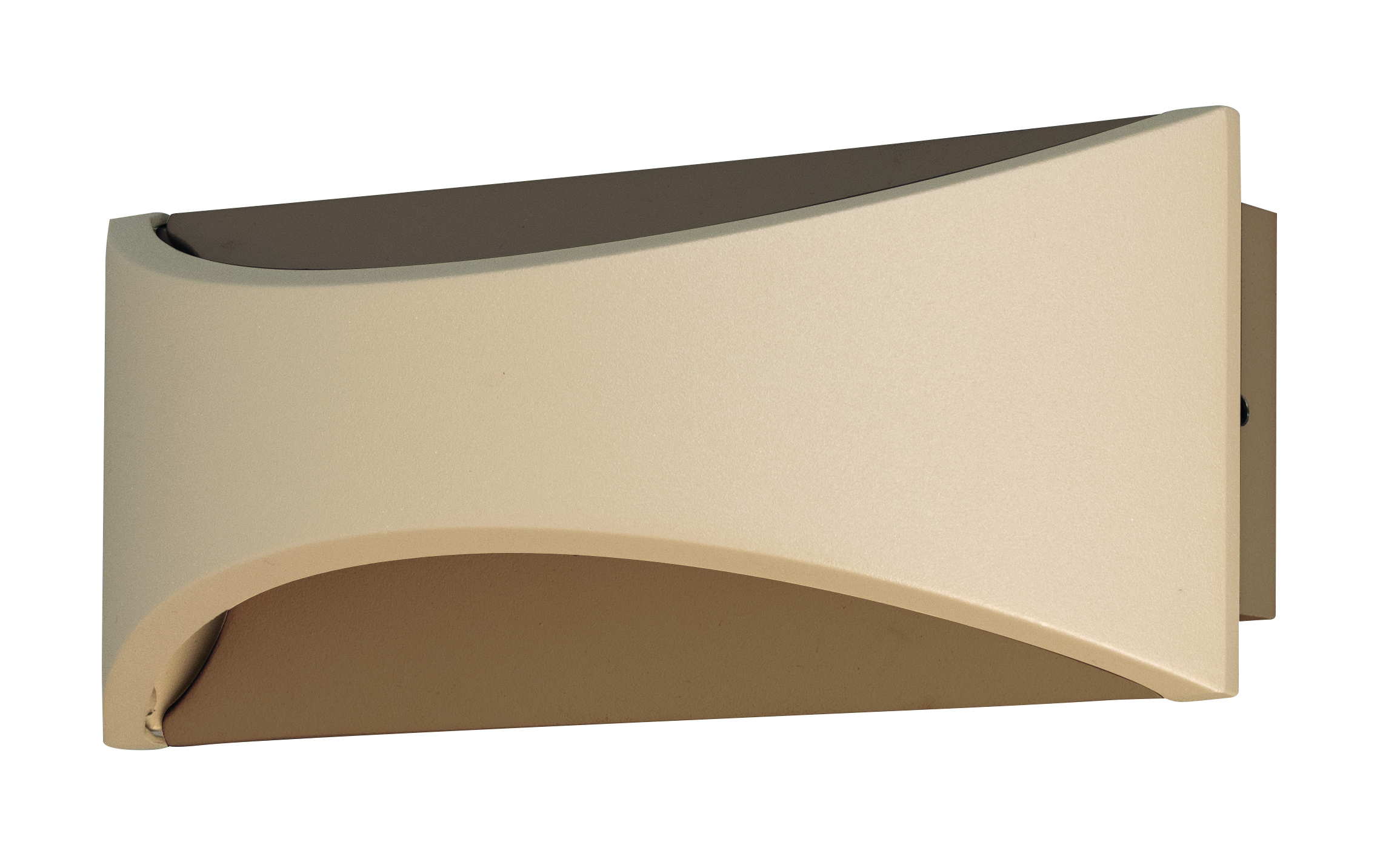 Fischer & Honsel LED-Wandleuchte RIO 1-flammig in Farbe Metall sandfarbig/Acryl weiß, Dateiordner