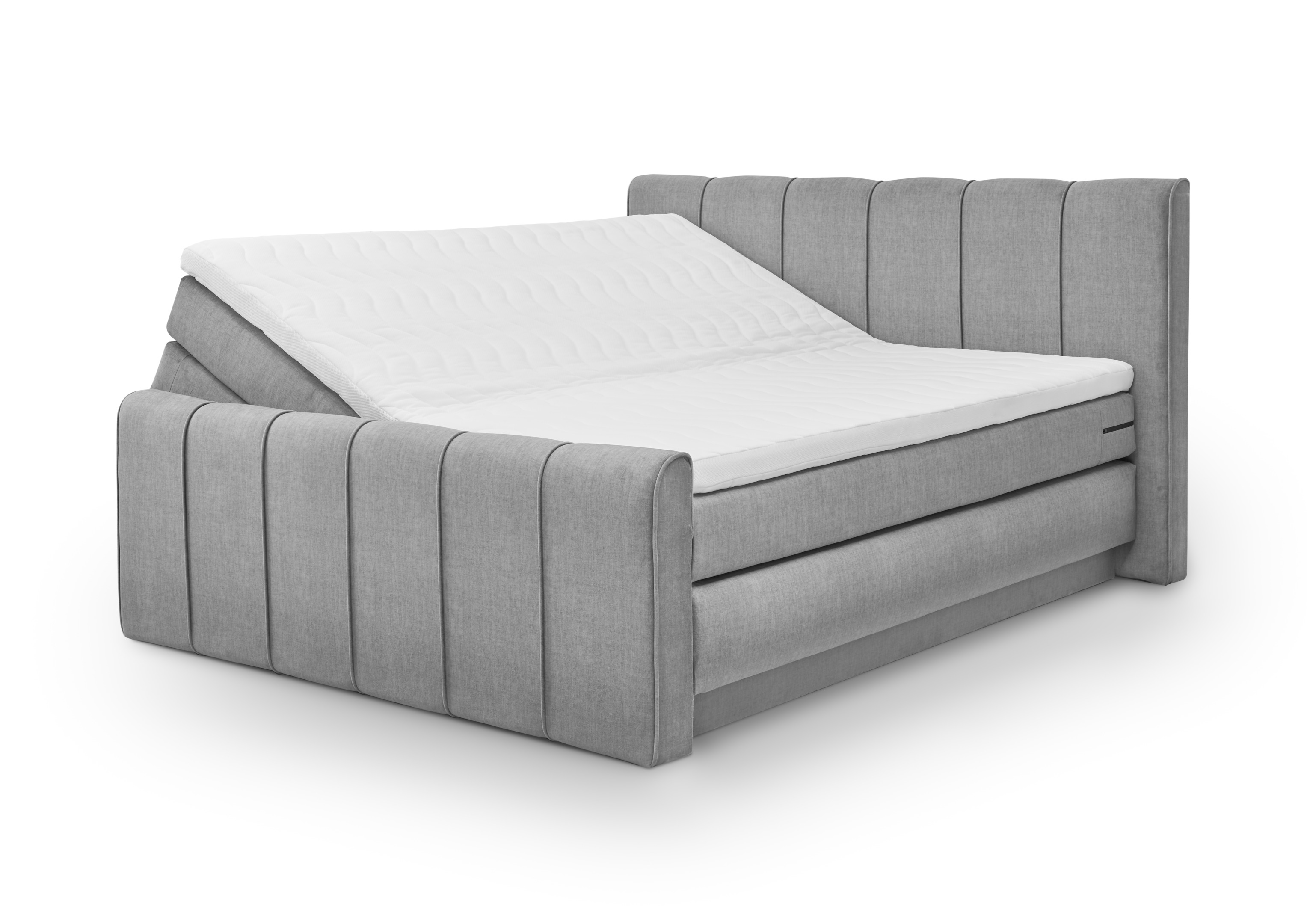 Set One by Musterring Boxspringbett FAIRFIELD ca. 180x200cm in Stoff Vogue grey