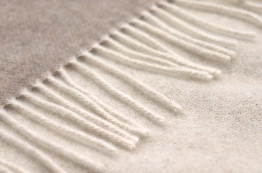 Biederlack Decke ca. 150x200cm in Farbe Natur-Sand