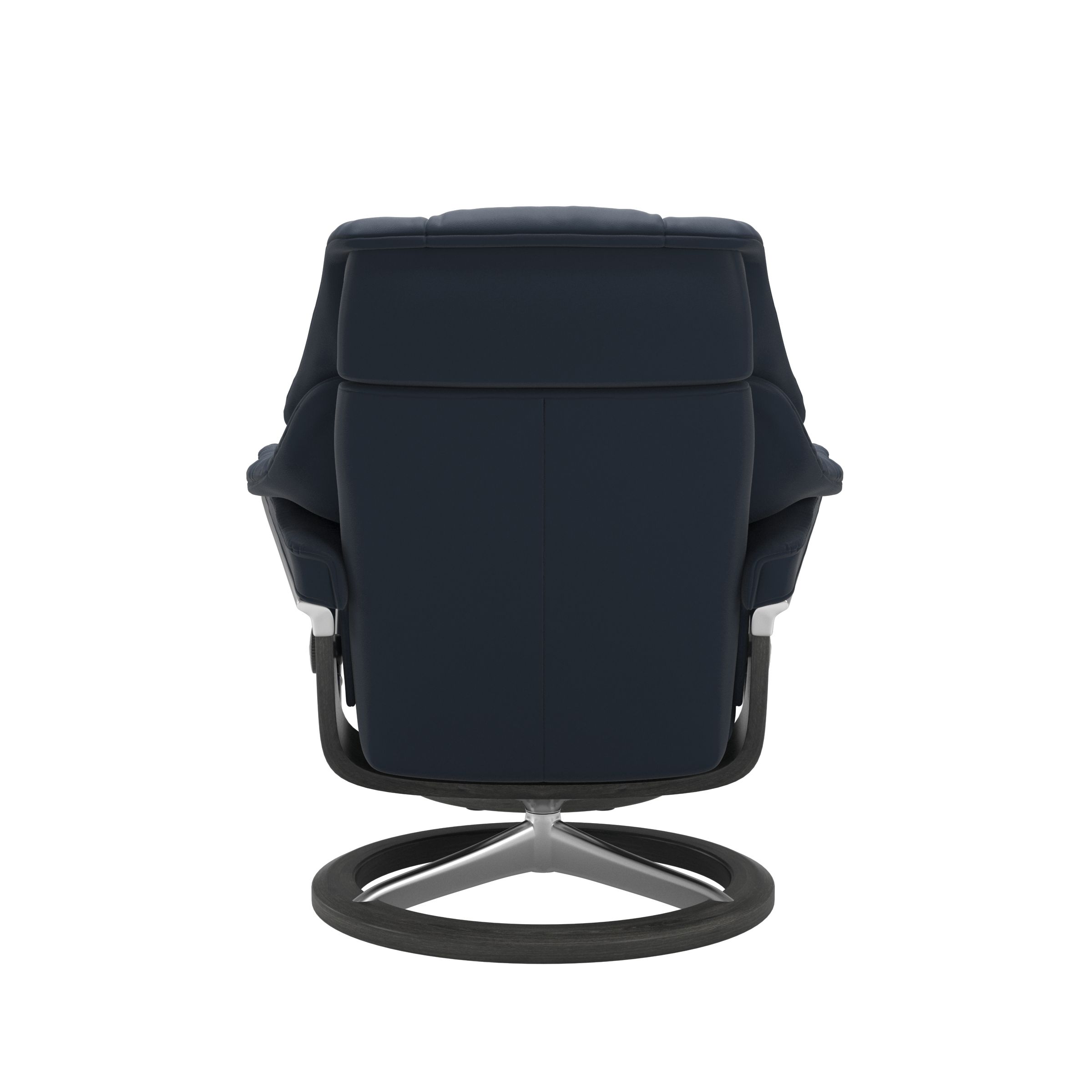 Stressless Sessel mit Hocker Reno Signature (L) in Leder Paloma Oxford Blue