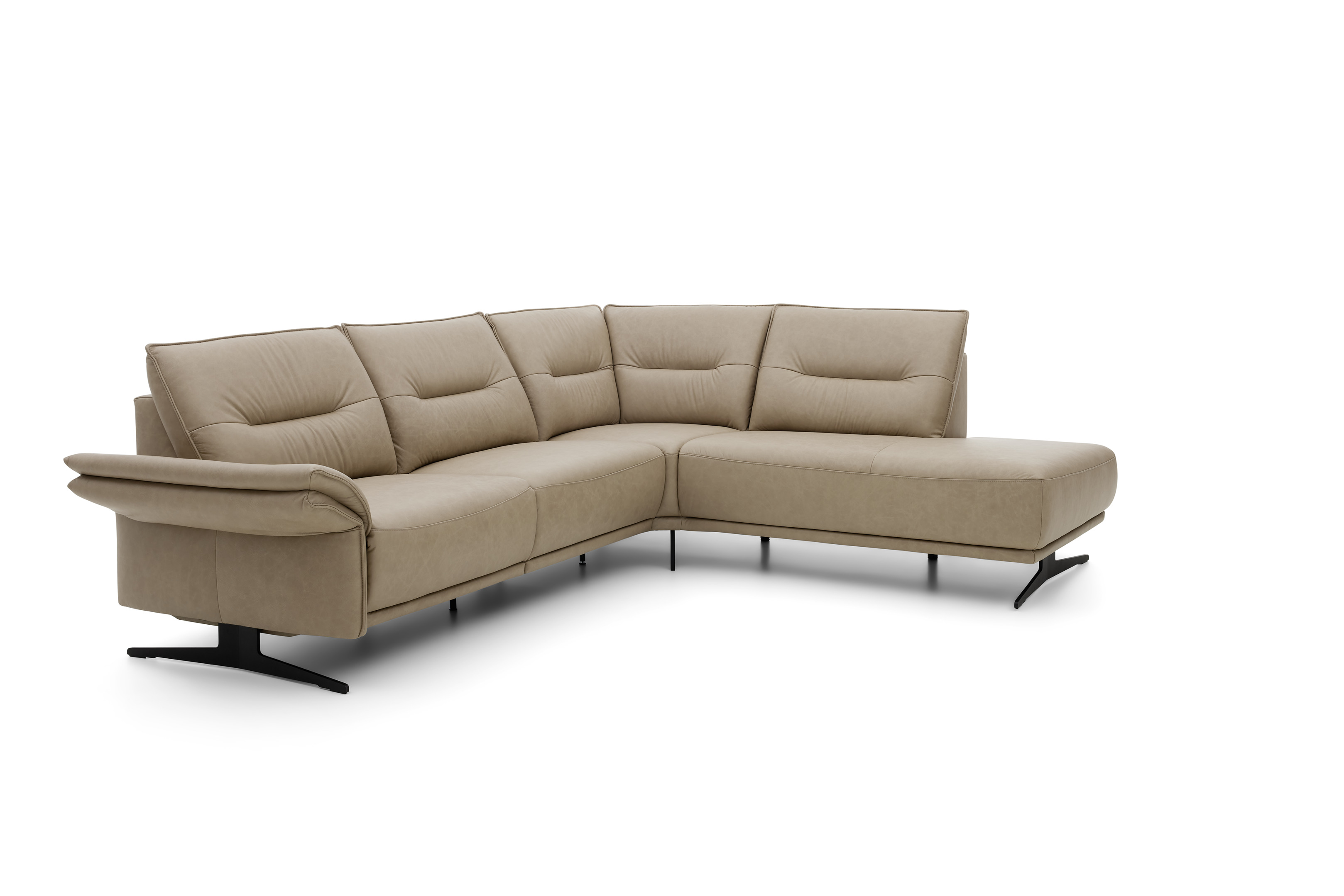 Musterring Polsterecke MR 310 ca. 266x220cm in Leder Vicenza taupe