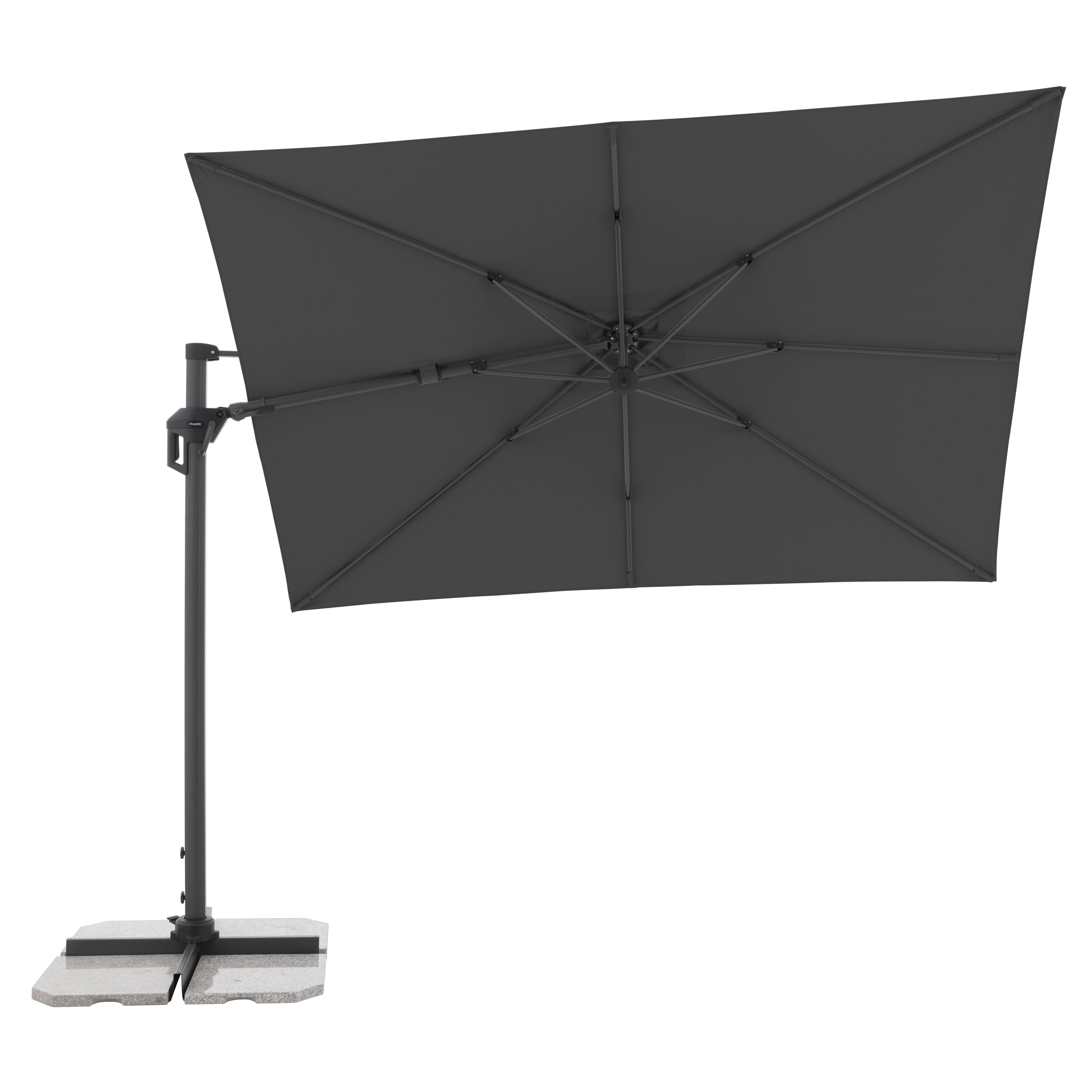 Doppler Pendelschirm ACTIVE PENDEL ca. 310x210cm in Farbe anthrazit