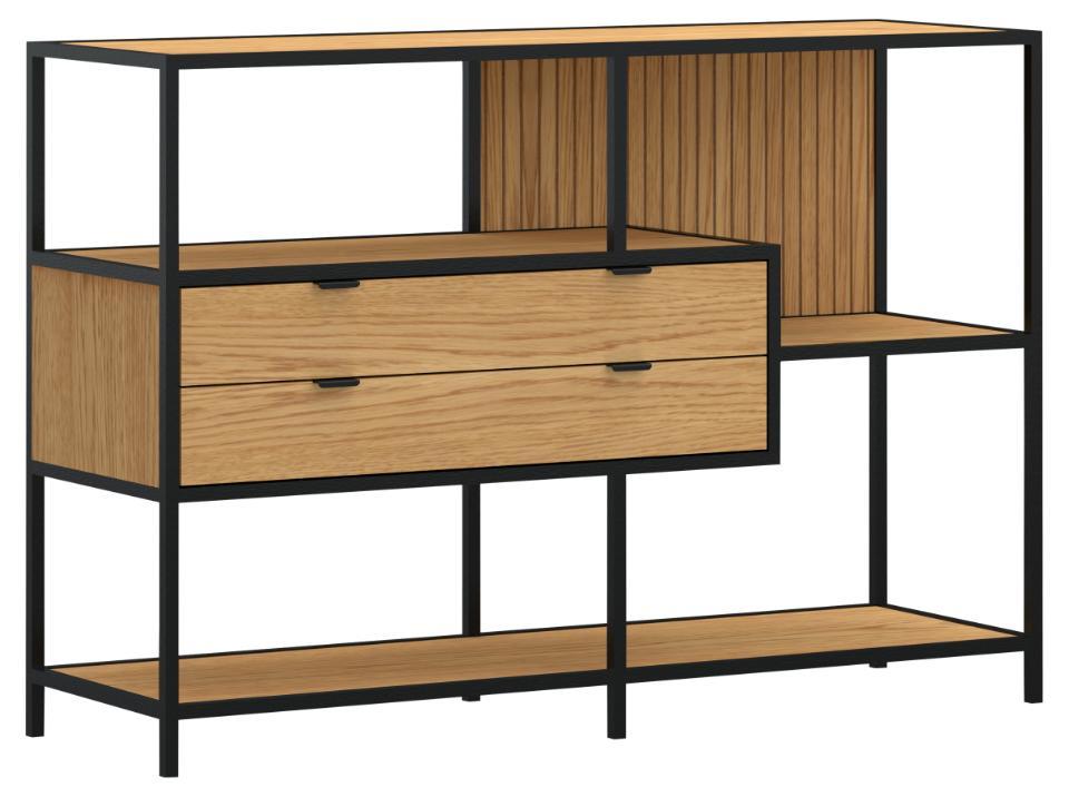Regal SEAFORD in Wildeiche Nachbildung, Moebel, Regal, Kabinett, Schublade