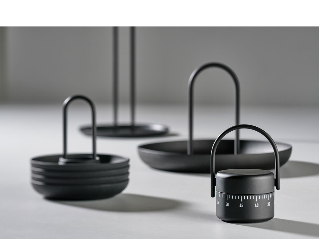 Zone Denmark Küchenwecker 5,4 cm in Farbe black