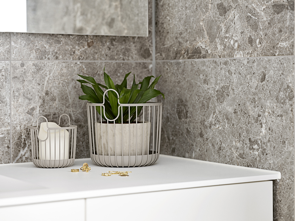 Zone Denmark Korb 20 cm in Farbe taupe