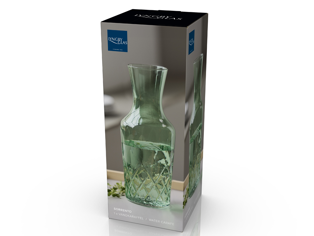 F&H Wasserkaraffe  SORRENTO 0,001 Liter in Farbe Grün