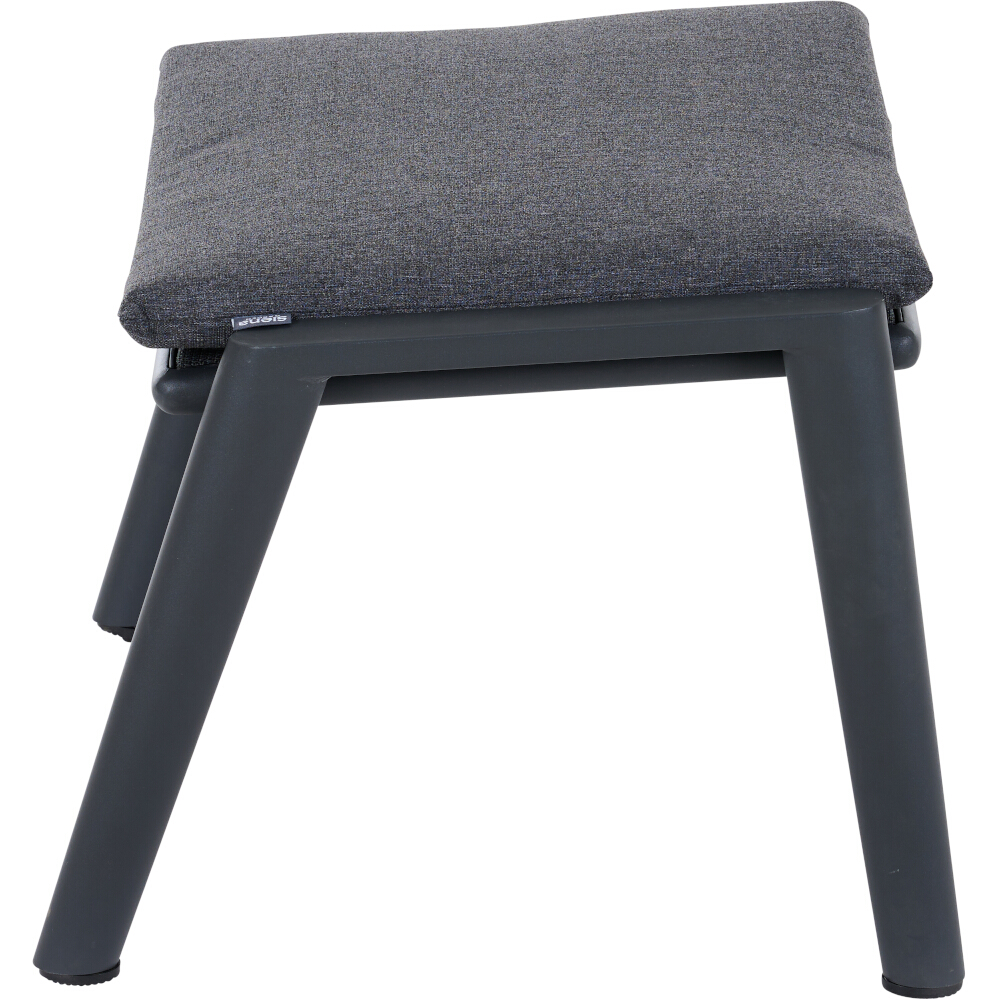 Dining Hocker ROMA ca.B54 H41 T56 cm in Aluminium matt anthrazit