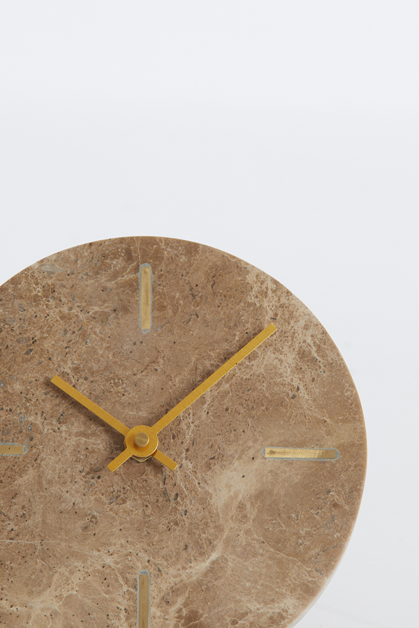 Uhr MORENO  in Marmor braun