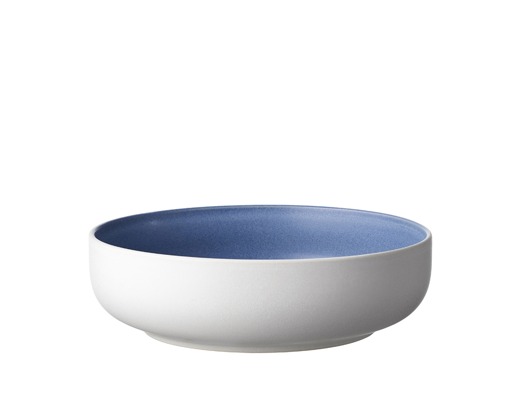 F&H Pastateller STUDIO ROUND NORTH in Farbe Matte white/Matte river