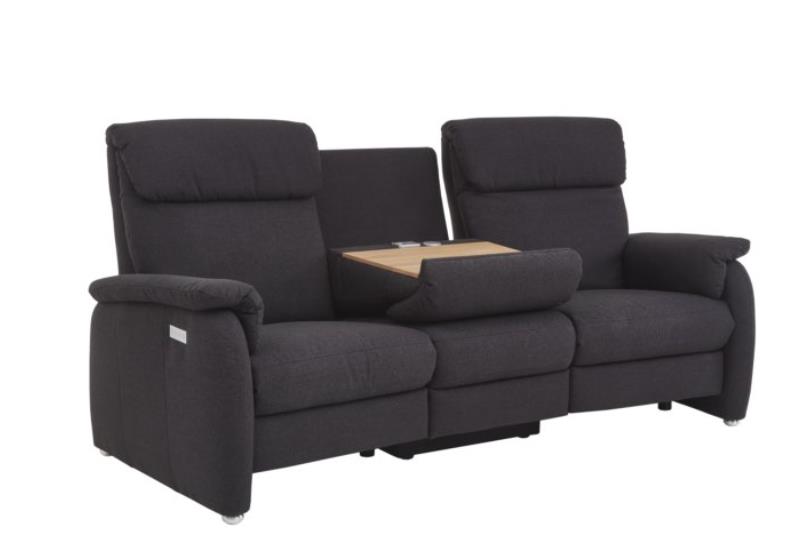 Carina Trapezsofa ALTO ca. B226 H107 T104 cm in Stoff Orlando anthrazit PG.2, Moebel, Stuhl, Sessel