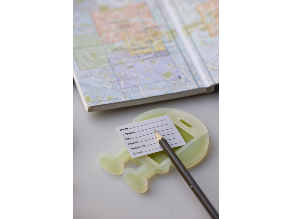 F&H Hoptimist  BAG TAG in Farbe Gelb