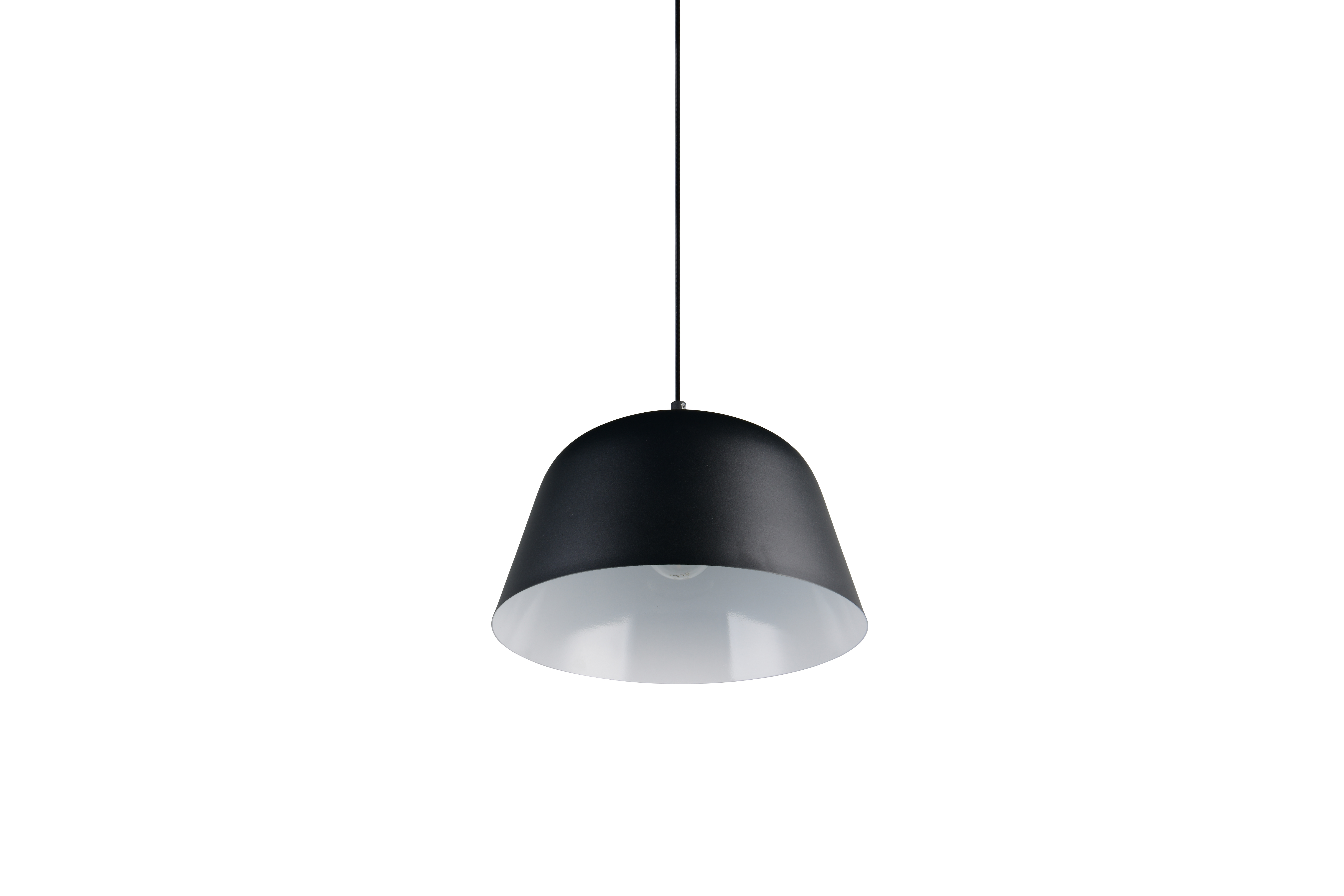 Reality Leuchten Pendelleuchte TOVA in schwarz matt, Metall schwarz, Lampe