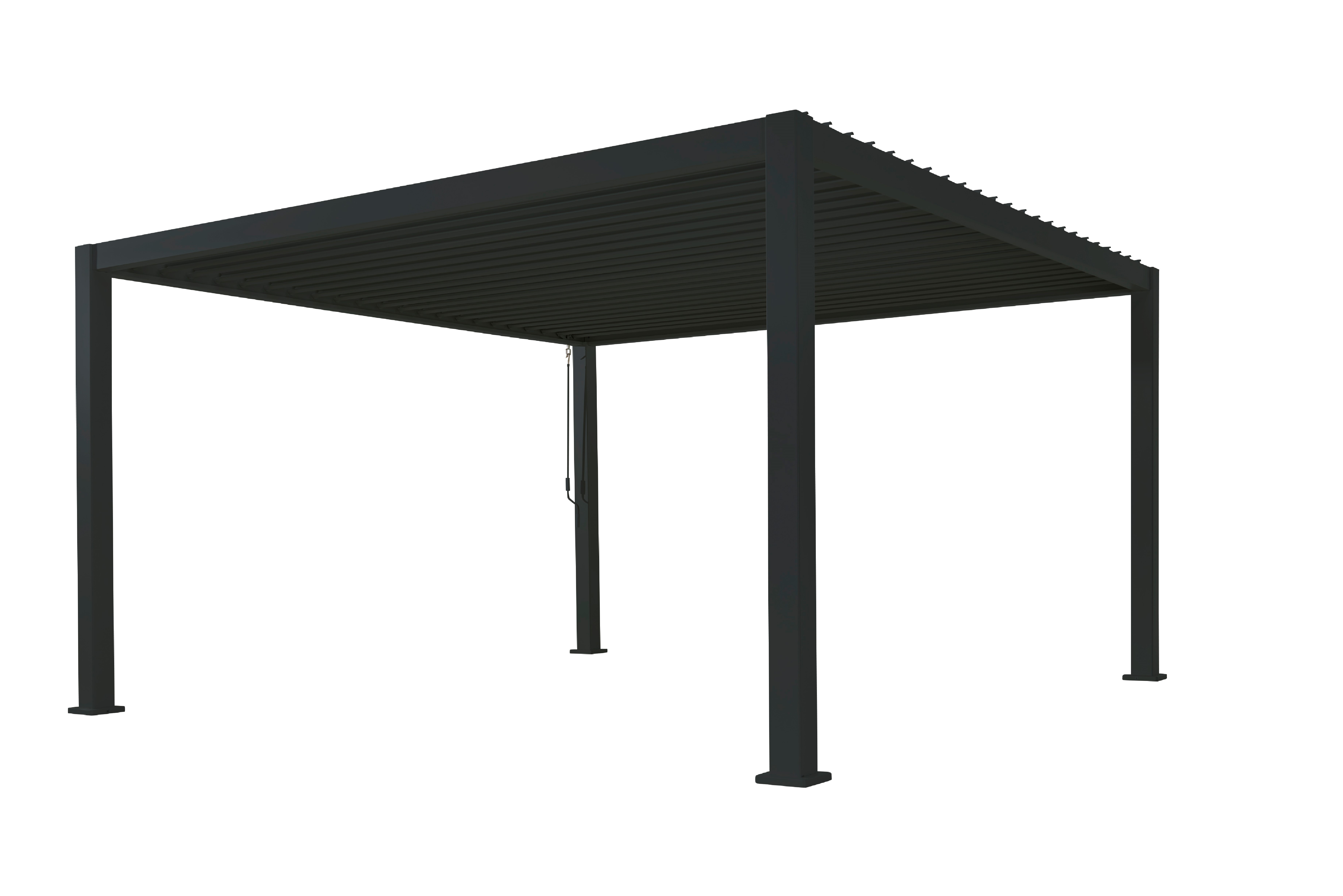 Best Freizeitmöbel Terrassenüberdachung CADIZ aus Aluminium anthrazit