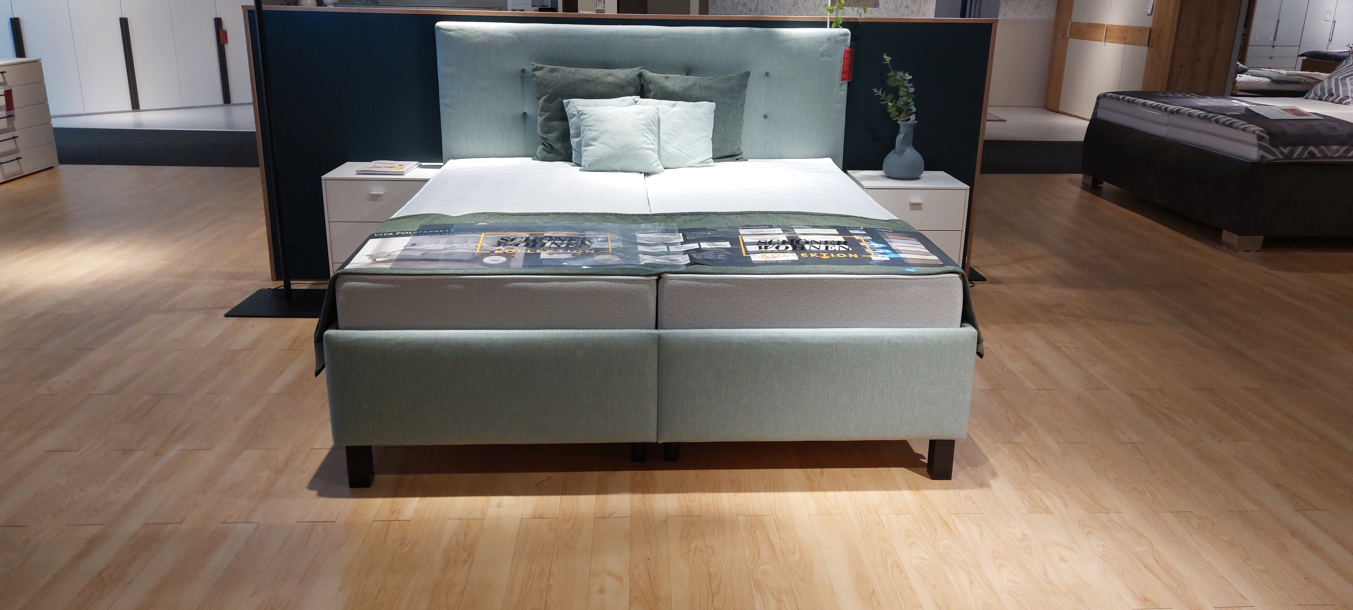SCHÖNER WOHNEN-Kollektion Polsterbett VITA in Stoff 3575/3576 Pg.B, Moebel, Innenarchitektur, Fußboden, Bodenbeläge, Bett