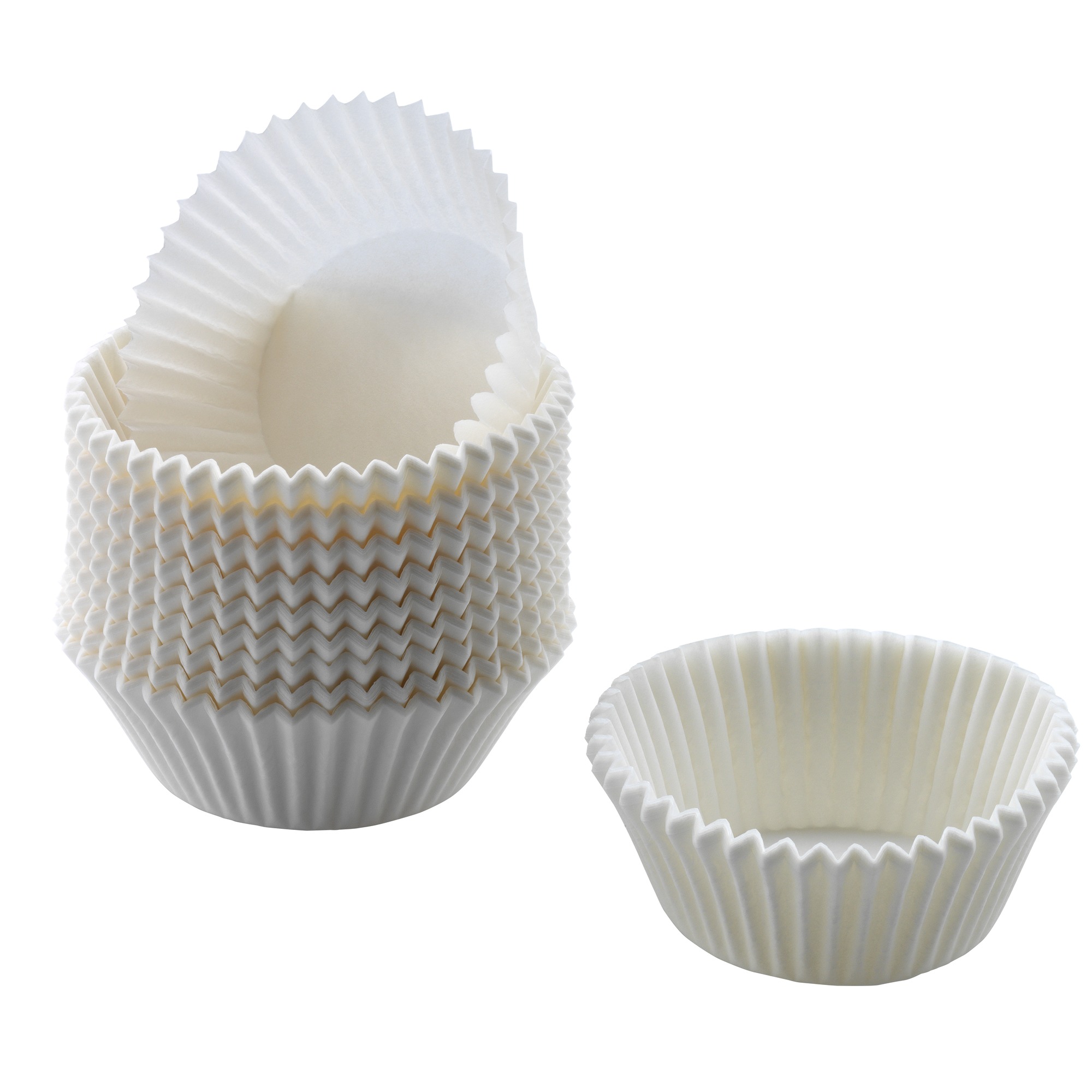 Kaiser Muffin-Papierbackförmchen-Set 200 in weiß