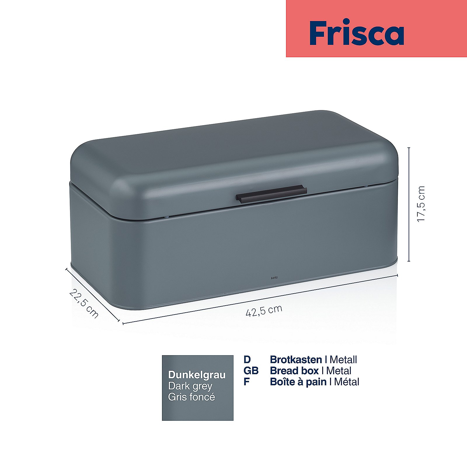 Kela Brotkasten FRISCA in Dunkelgrau, Computerausrüstung, Elektronik, Hardware, Postfach, Maschine