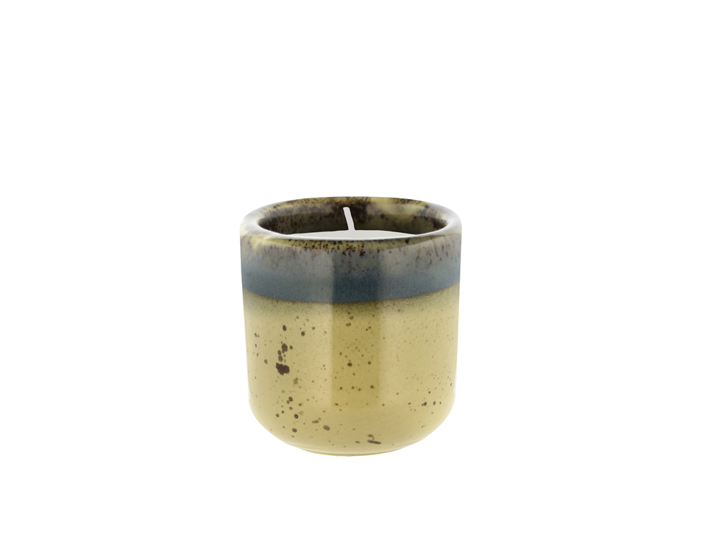 Villa Collection Duftkerze 7 cm in Farbe gelbbraun