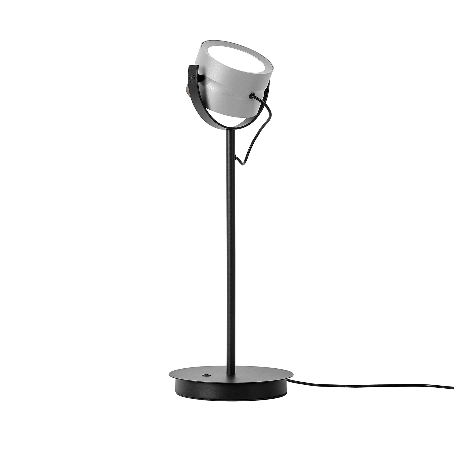 LED-Tischleuchte  Durchmesser ca. 18cm, Höhe ca. 48cm in Alu eloxiert, Elektrisches Gerät, Mikrophon, Lampe, Beleuchtung