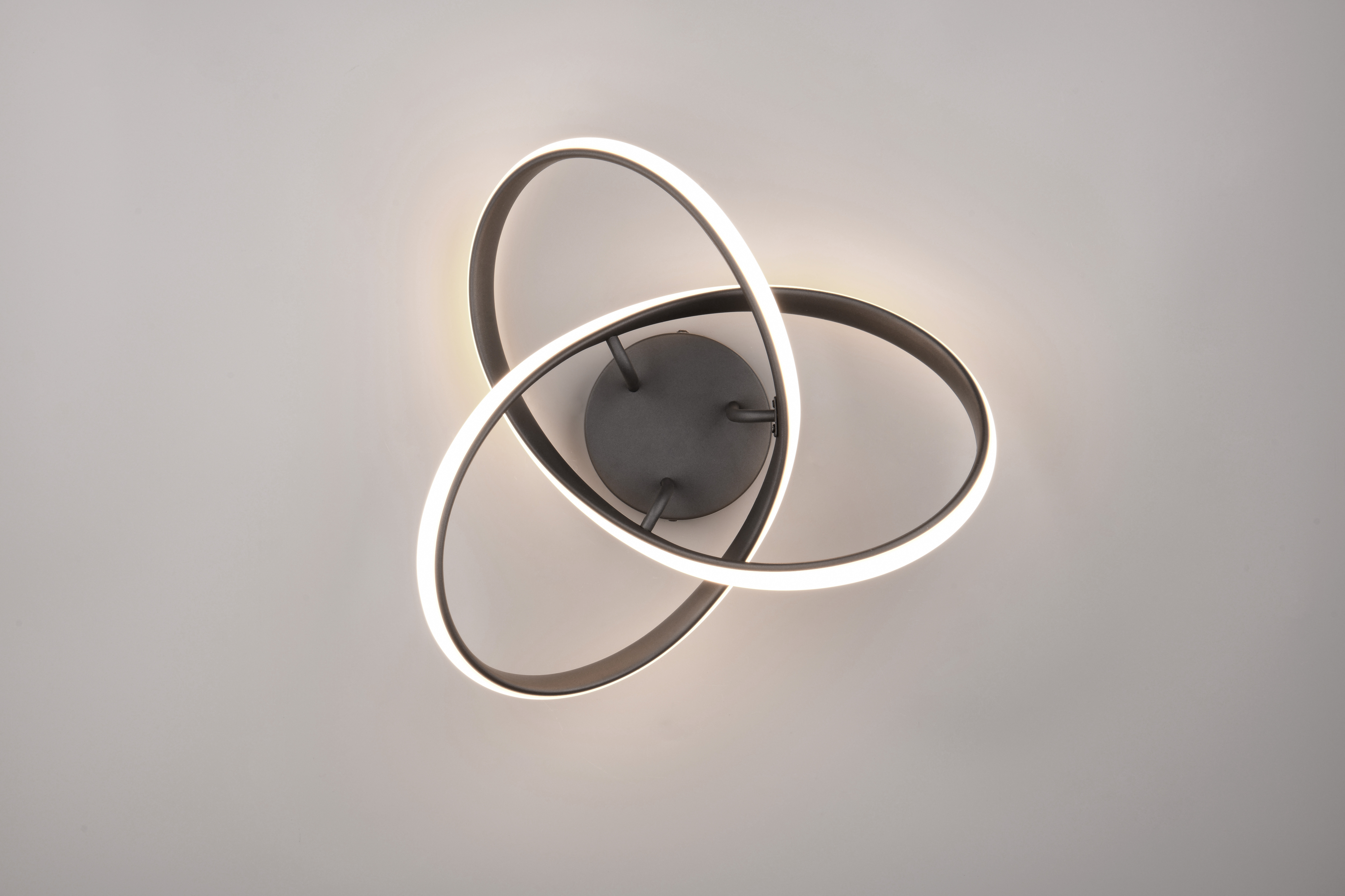 Reality Leuchten LED-Deckenleuchte MEO in schwarz matt