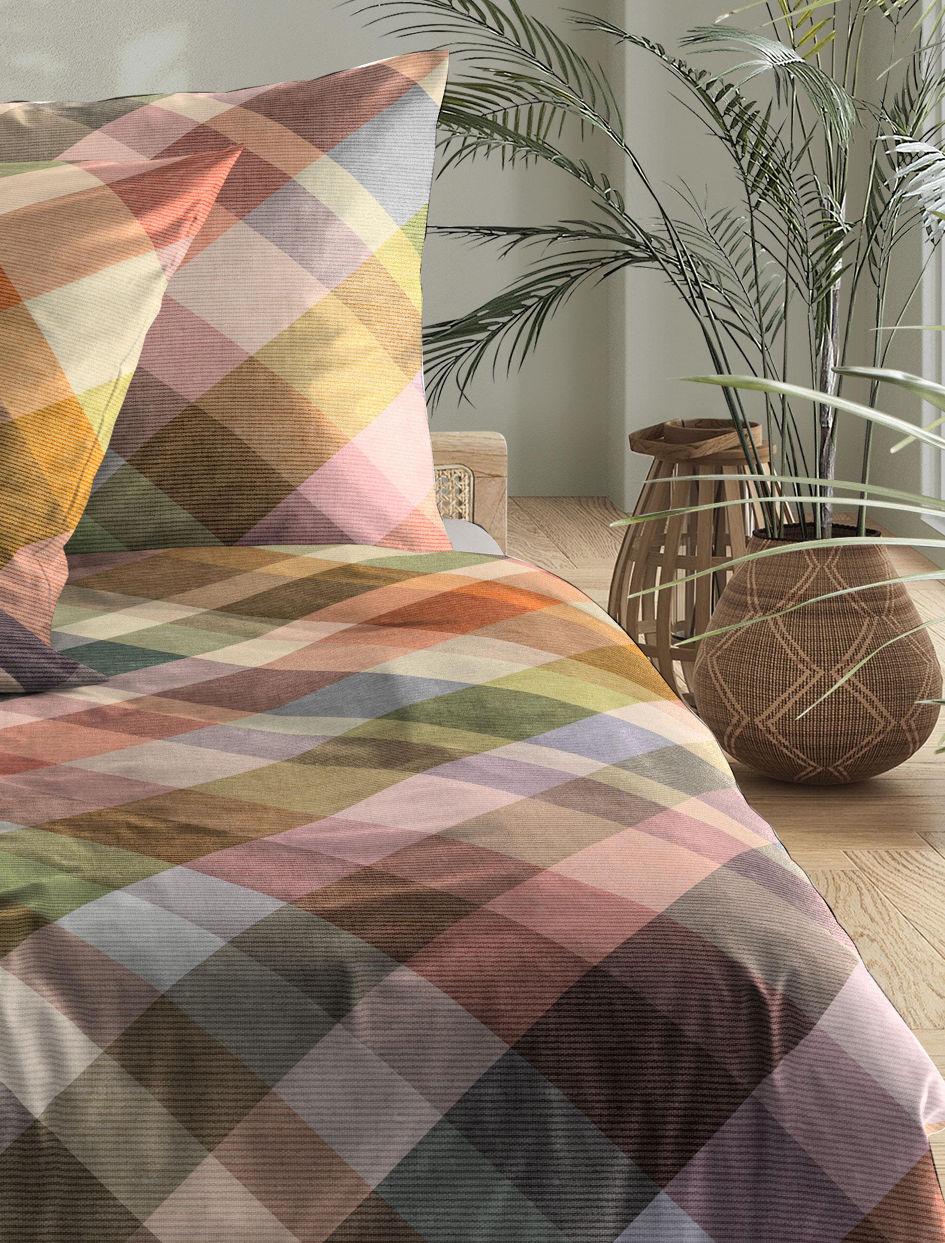 Irisette Flausch-Cotton Bettwäsche ZOBEL ca. 135x200cm in Farbe multi