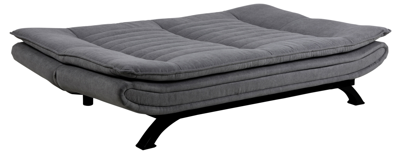 Actona Schlafsofa FAITH in Stoff Enjoy dunkelgrau, Gestell matt schwarz