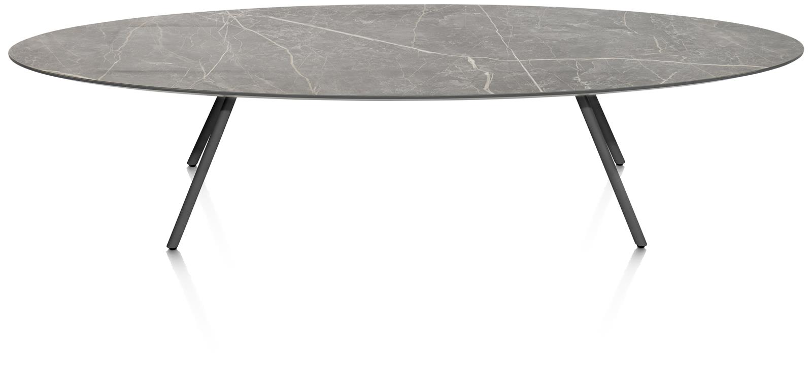 XOOON Couchtisch  NIORA ca. B50 H32 T150 cm in Tischplatte Marmorlook
