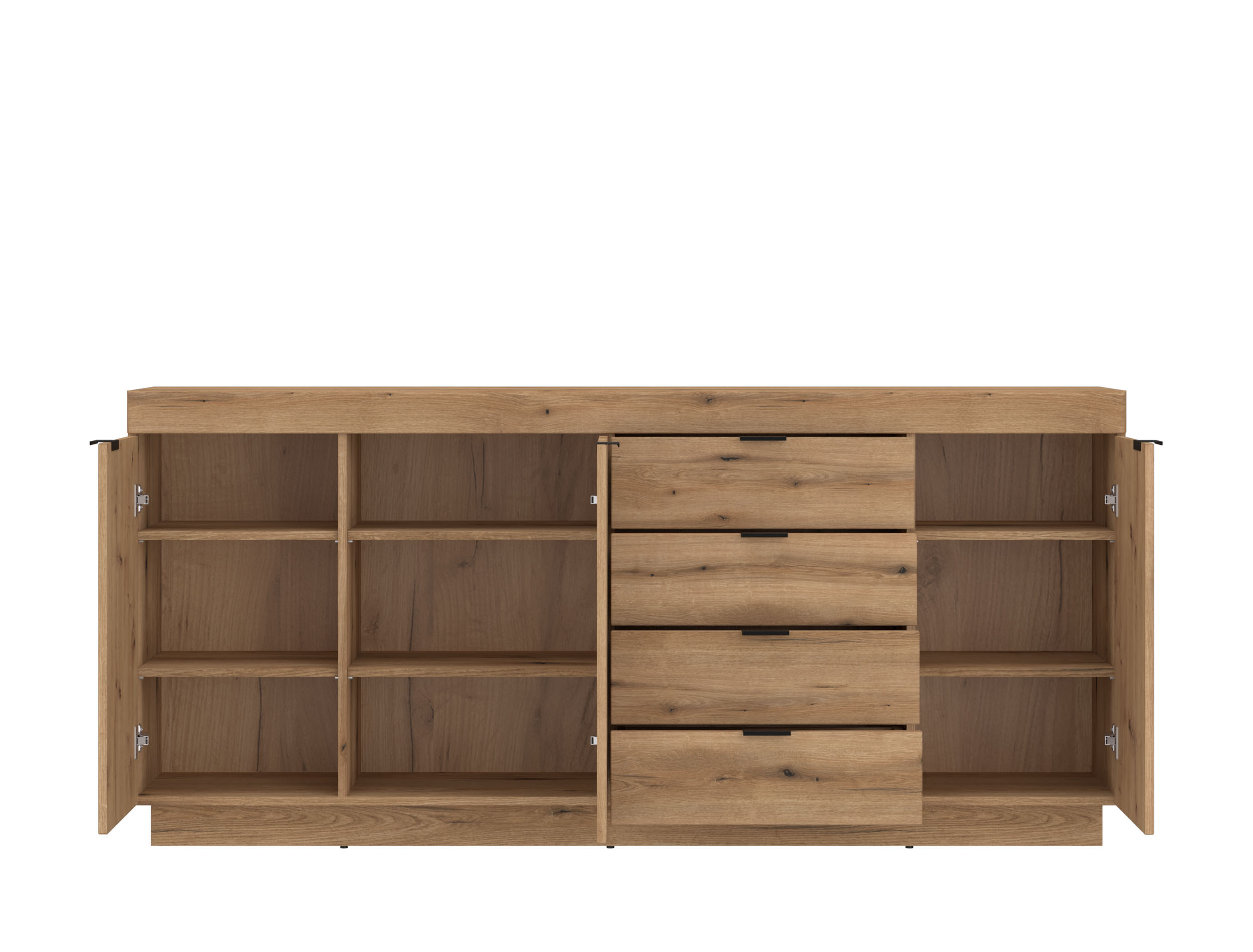 Sideboard DELAMAR ca. 186x86x40cm in Front/Korpus Coast Evoke Eiche