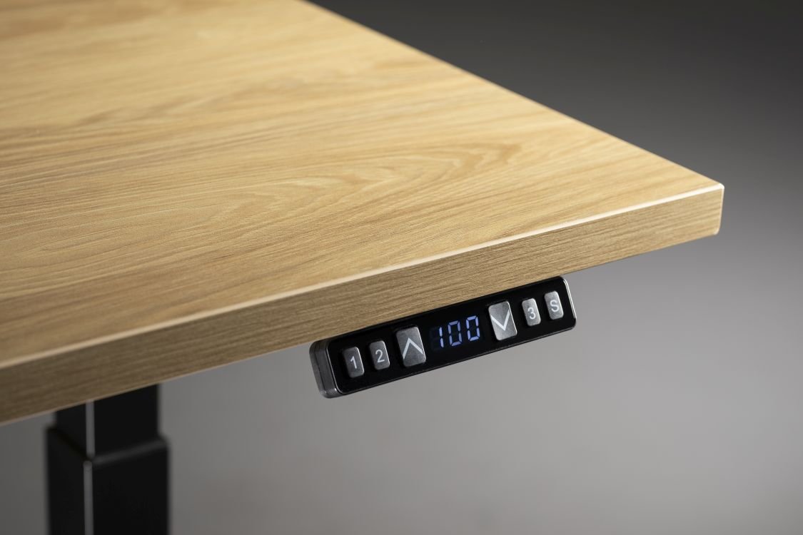 Nowy Styl Schreibtisch eUP Holzoptik / schwarz ca. 160 x 80 cm