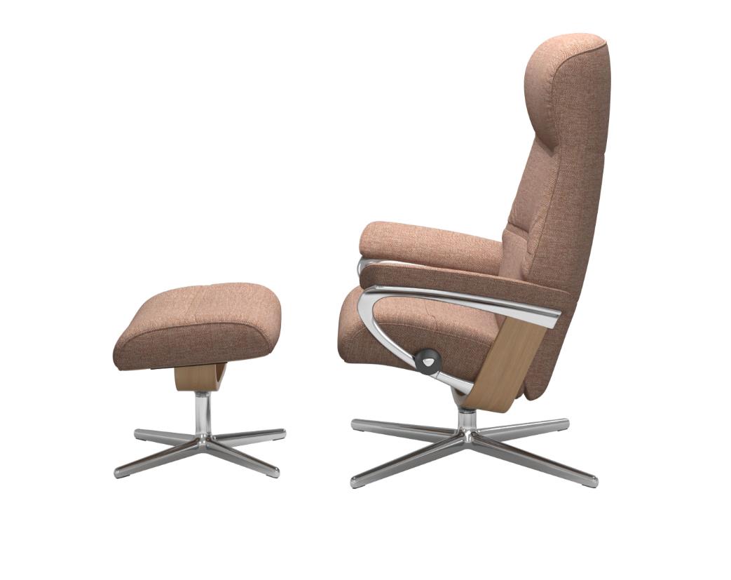Stressless Sessel mit Hocker PHILIP in Stoff Daisy 01 Henna PG:1