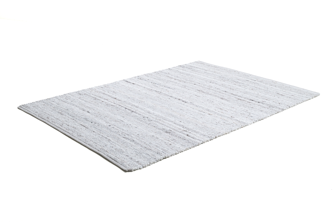 Theo Keller Handwebteppich Paula ca. 130x200cm in Farbe Light Grey