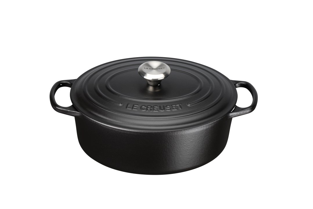 Le Creuset Bräter Ø ca. 29cm Schwarz Oval