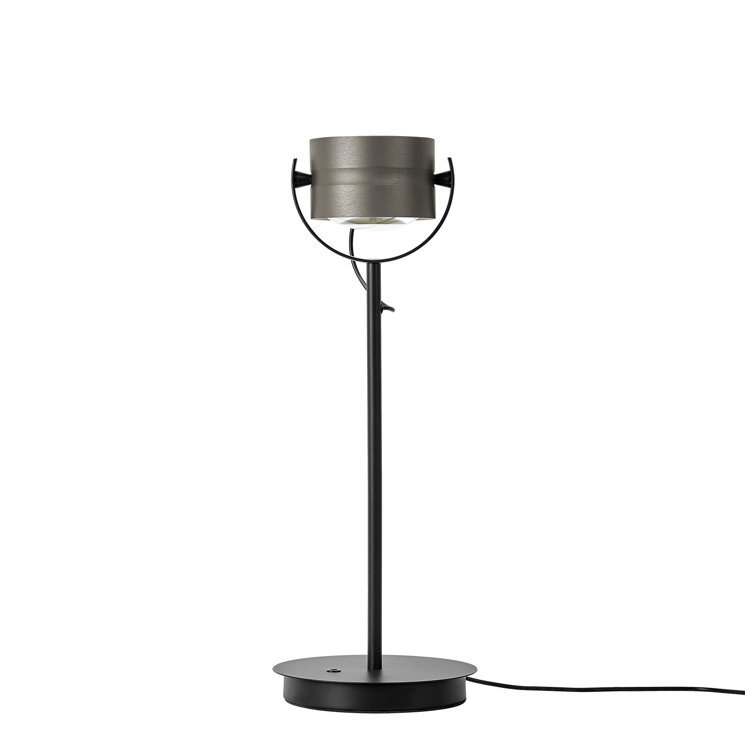 B-Leuchten LED-Tischleuchte  Durchmesser ca. 18cm, Höhe ca. 48cm in Bronze eloxiert, Lampe, Elektrisches Gerät, Mikrophon
