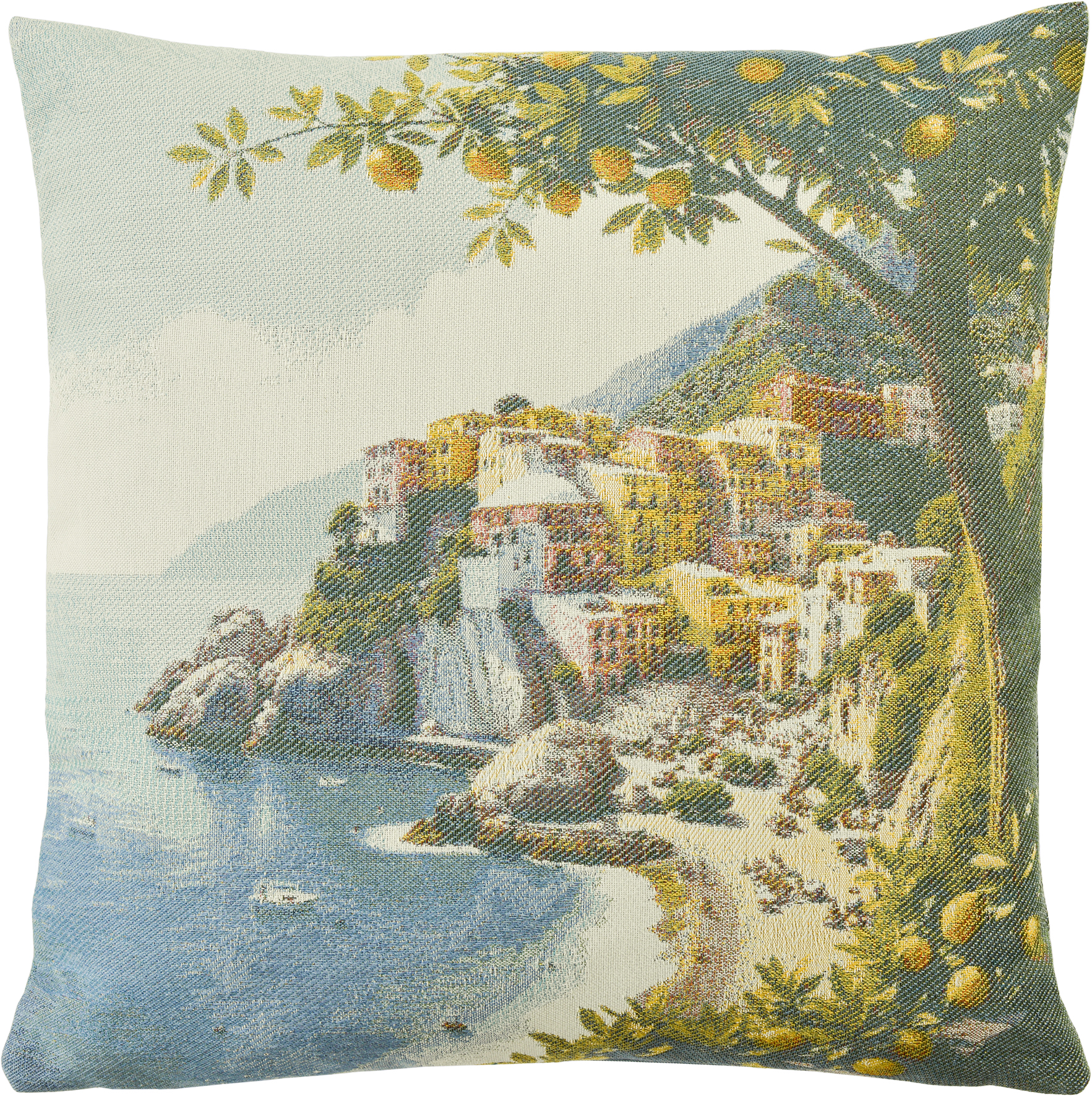 Sander Kissenhülle POSITANO ca. 45 x 45cm in Farbe original, Kissen, Dekoration für Zuhause, Kunst, Malerei