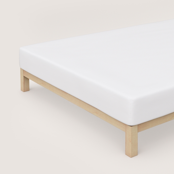Schlafgut Casual Spannbettlaken ca. 120x200-130x200cm in Farbe Full-White