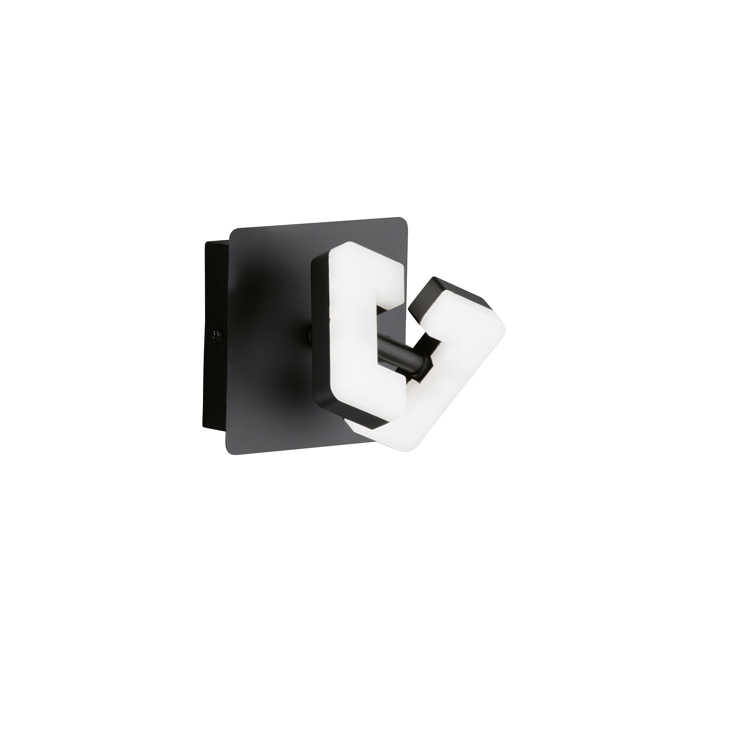 Fischer & Honsel LED-Wandspot RAY in Metall sandschwarz