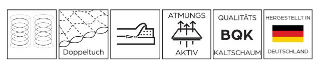 Breckle 7-Zonen Micro TFK Matratze  in Härte H3