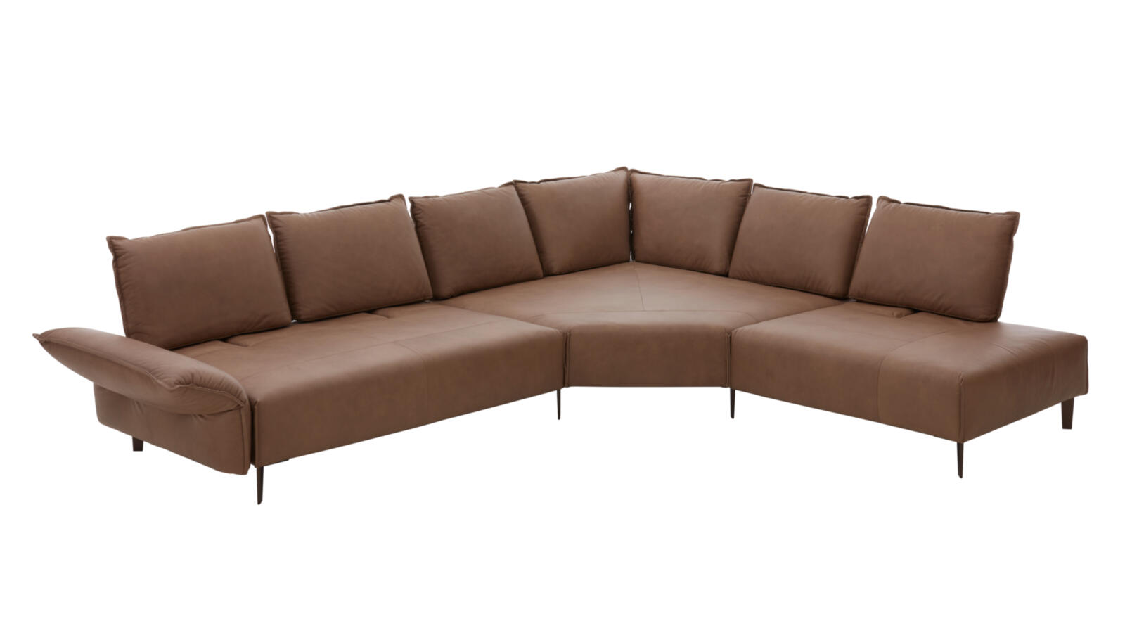 W. Schillig Polstereckgruppe BONNIE ca. 340x272cm in Leder fango
