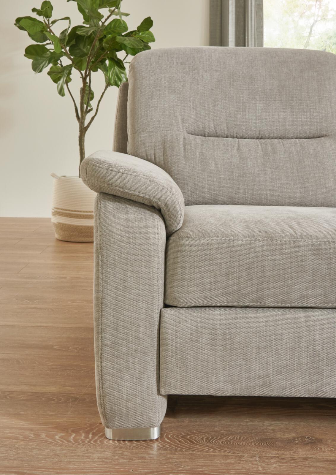 Polipol Polstergruppe MM-PP1009 ca. 303x245cm in Stoff Longlife Easy platin, Moebel, Stuhl, Sessel, Couch