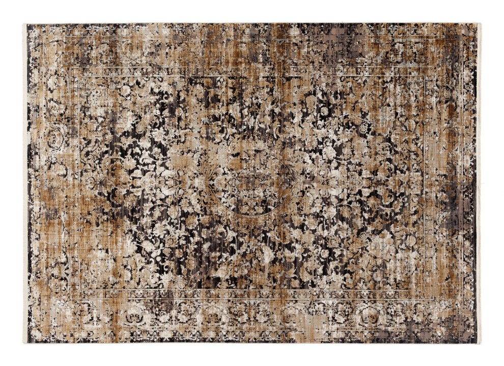 OCI Webteppich ca. 140 x200cm in Farbe grau-gold